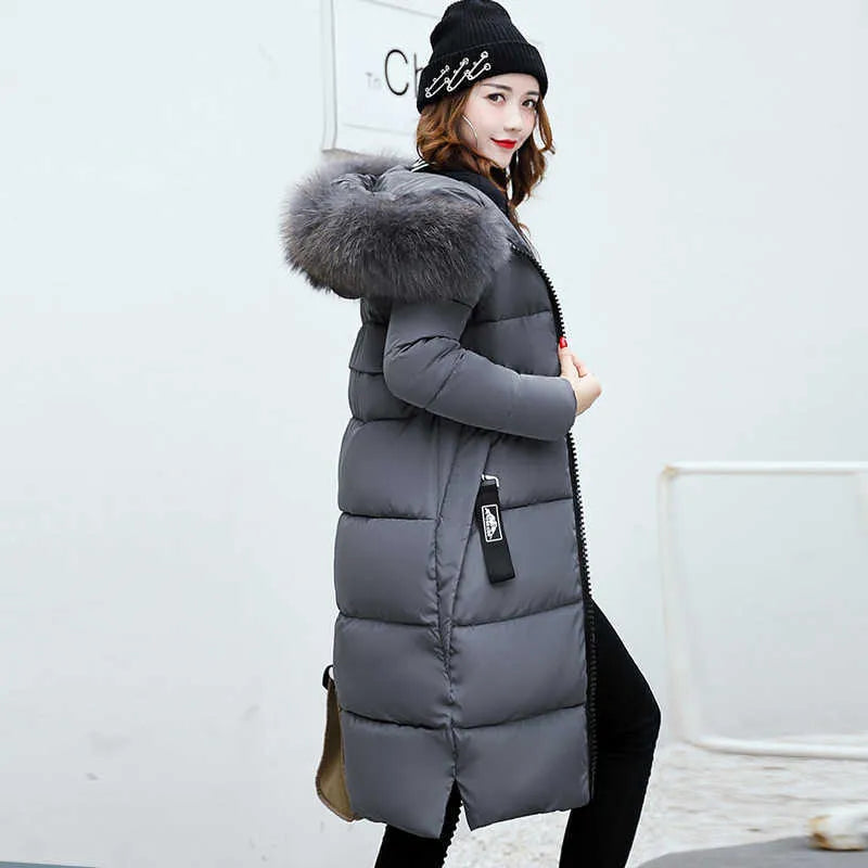 Helen - Manteau d'hiver avec col en fausse fourrure