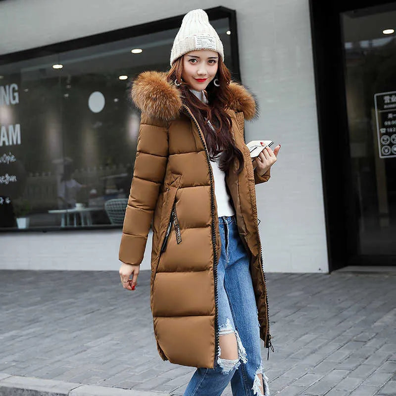 Helen - Manteau d'hiver avec col en fausse fourrure