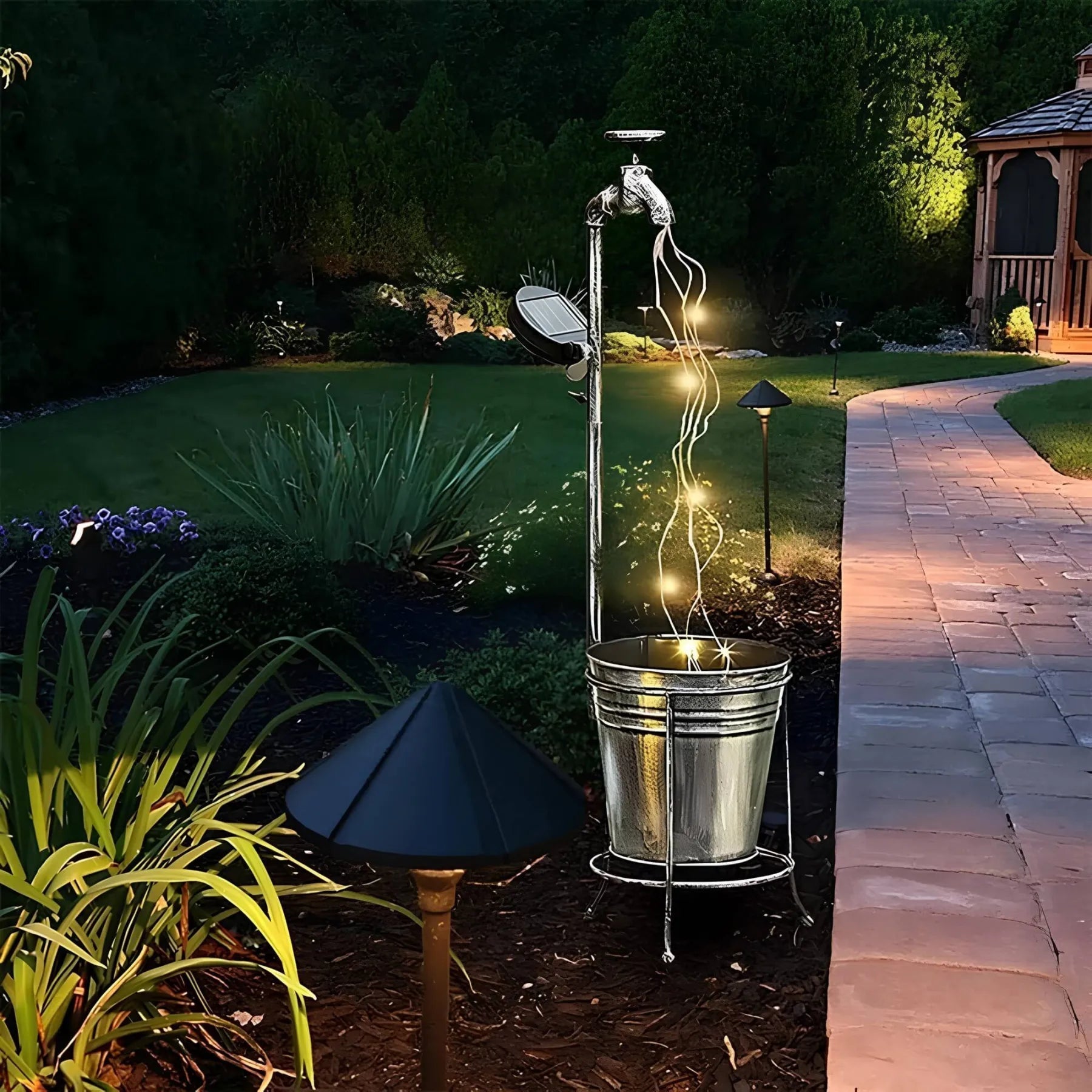 GlowDrops – Lampes de jardin à eau solaire