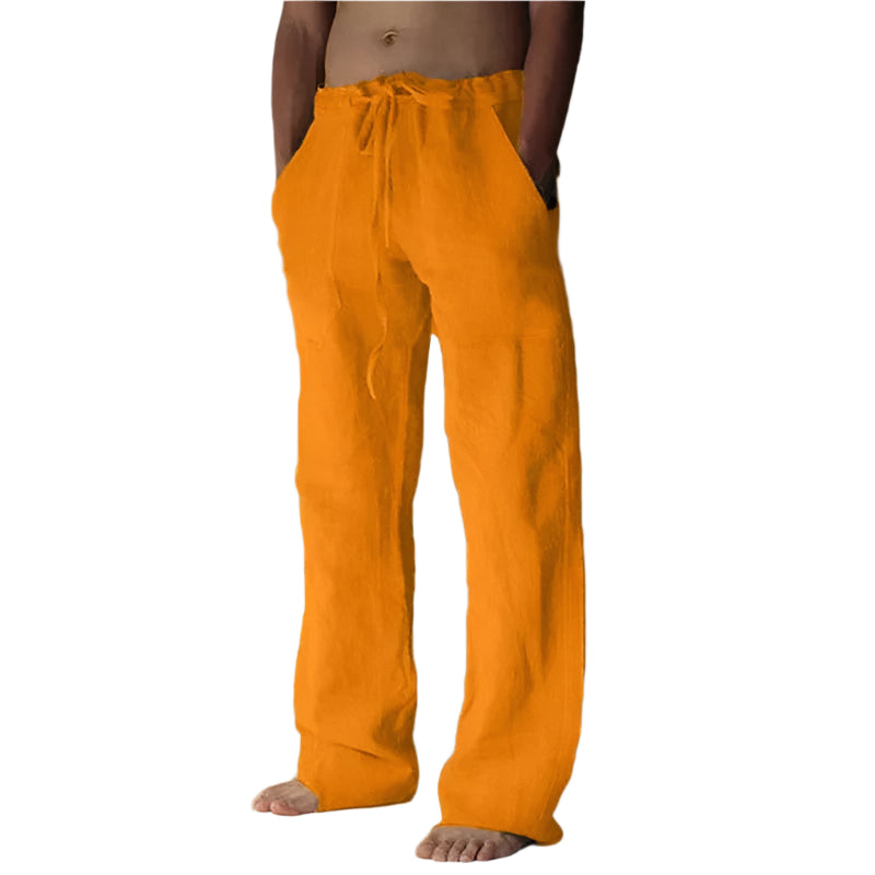 Rodulf - Pantalon décontracté à cordon de serrage et poches latérales pour homme