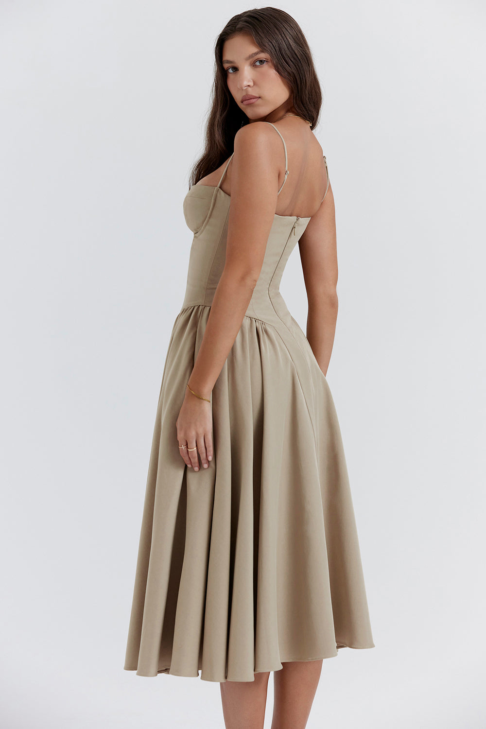 Élodie - Robe midi raffinée
