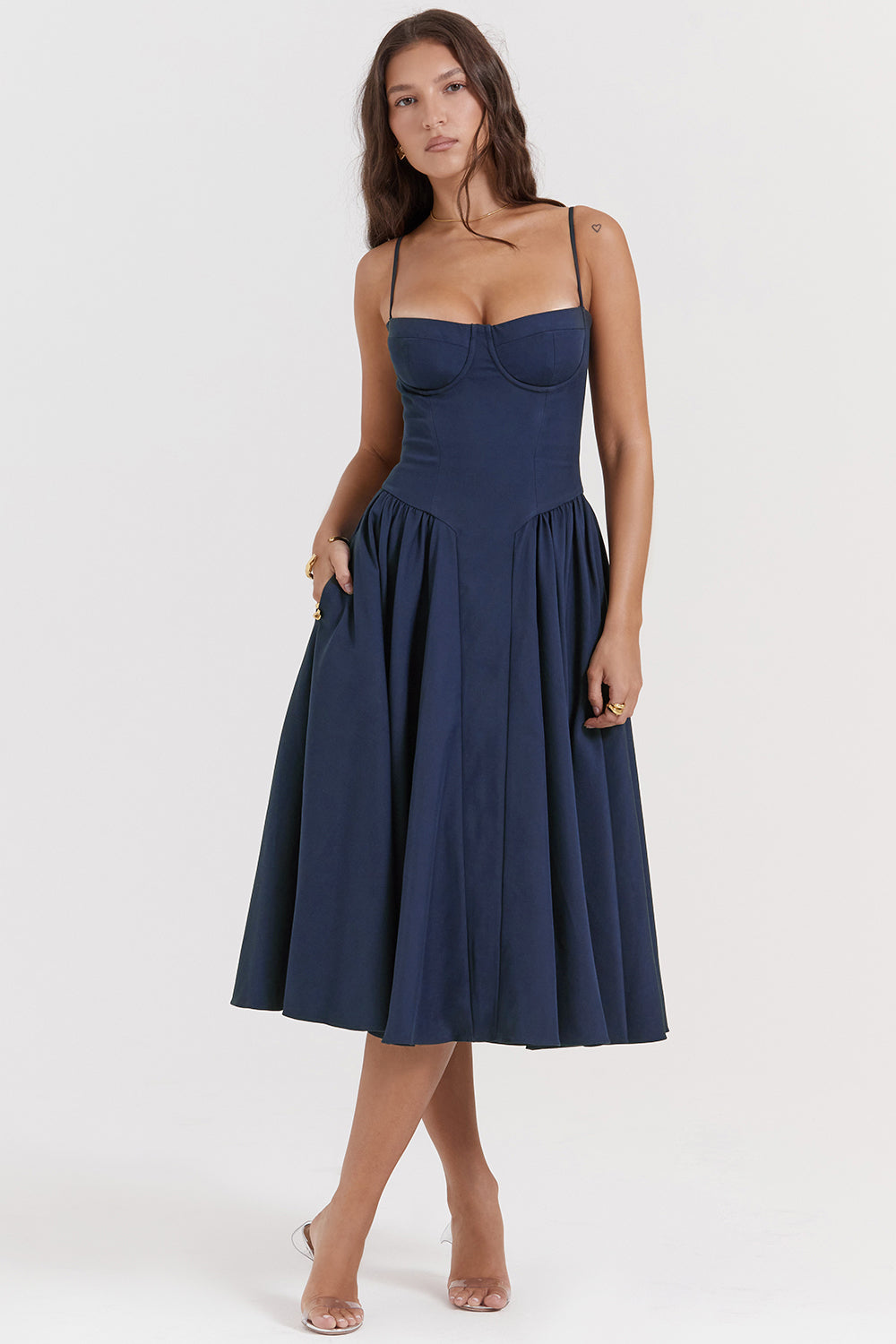 Élodie - Robe midi raffinée