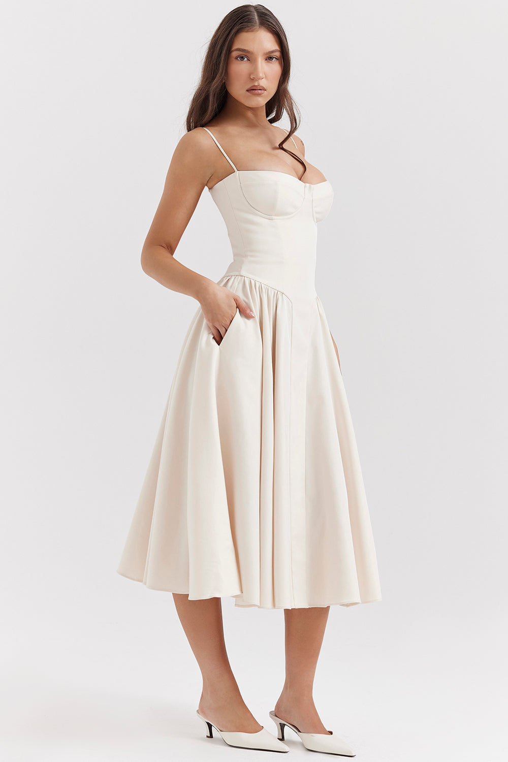 Élodie - Robe midi raffinée