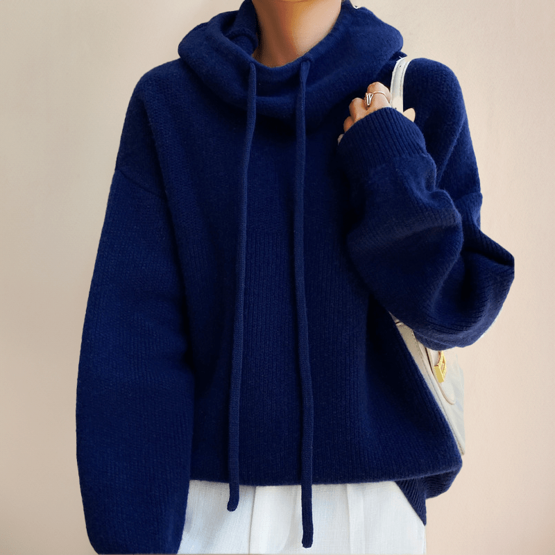 Haut à capuche tricoté à la mode Susan
