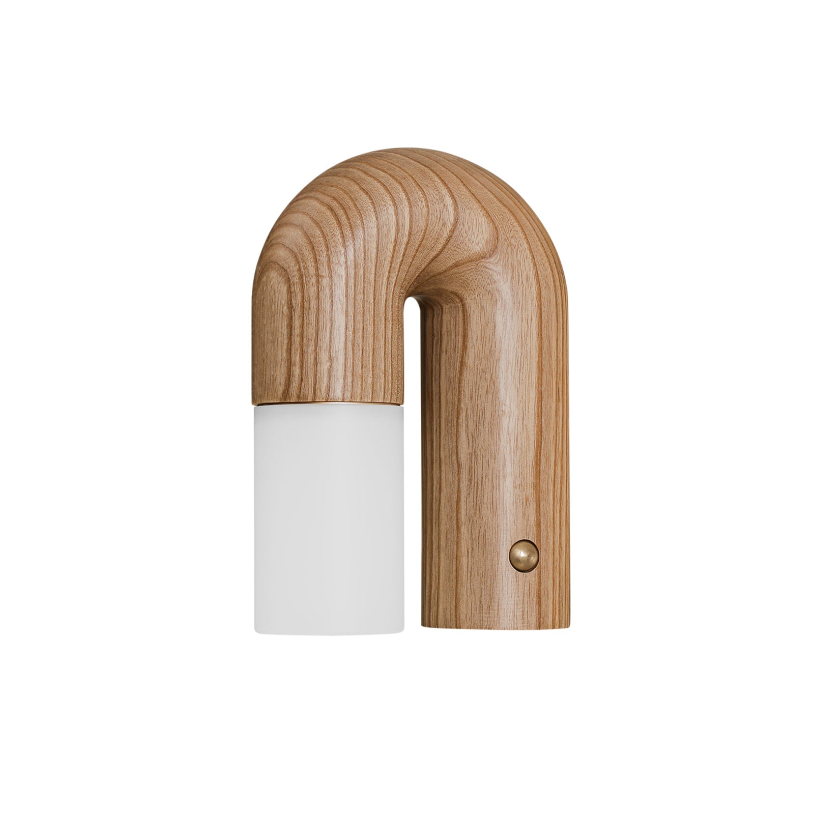 LumeGlow - Belle lampe murale en bois avec diffuseur dépoli