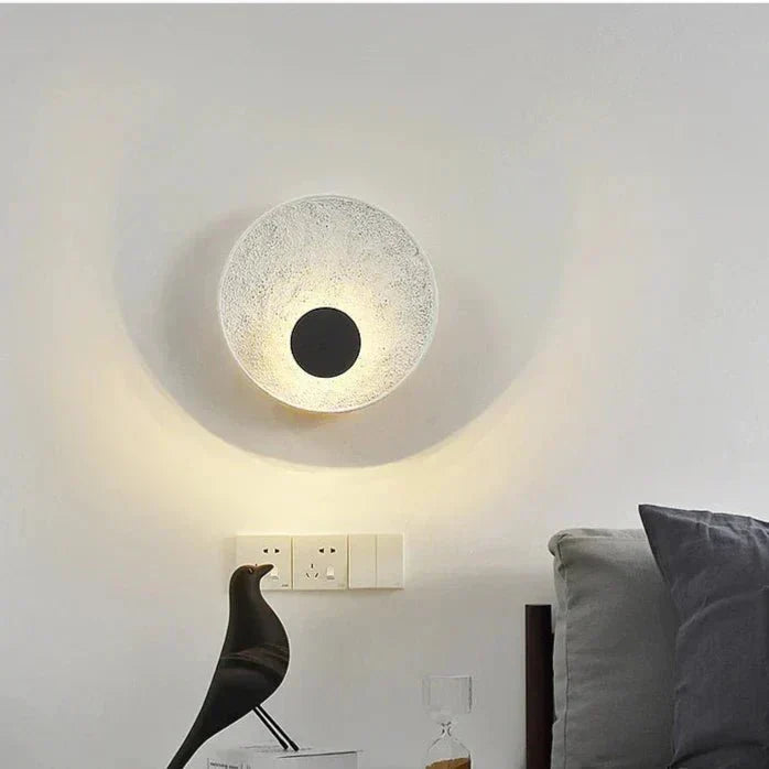 LumaHalo - Lampe murale circulaire moderne et structurée