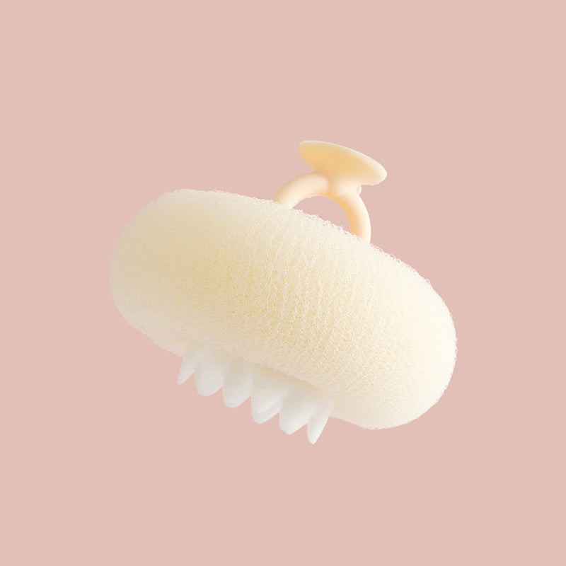 PurePuff - Éponge de bain et gommage en forme de beignet