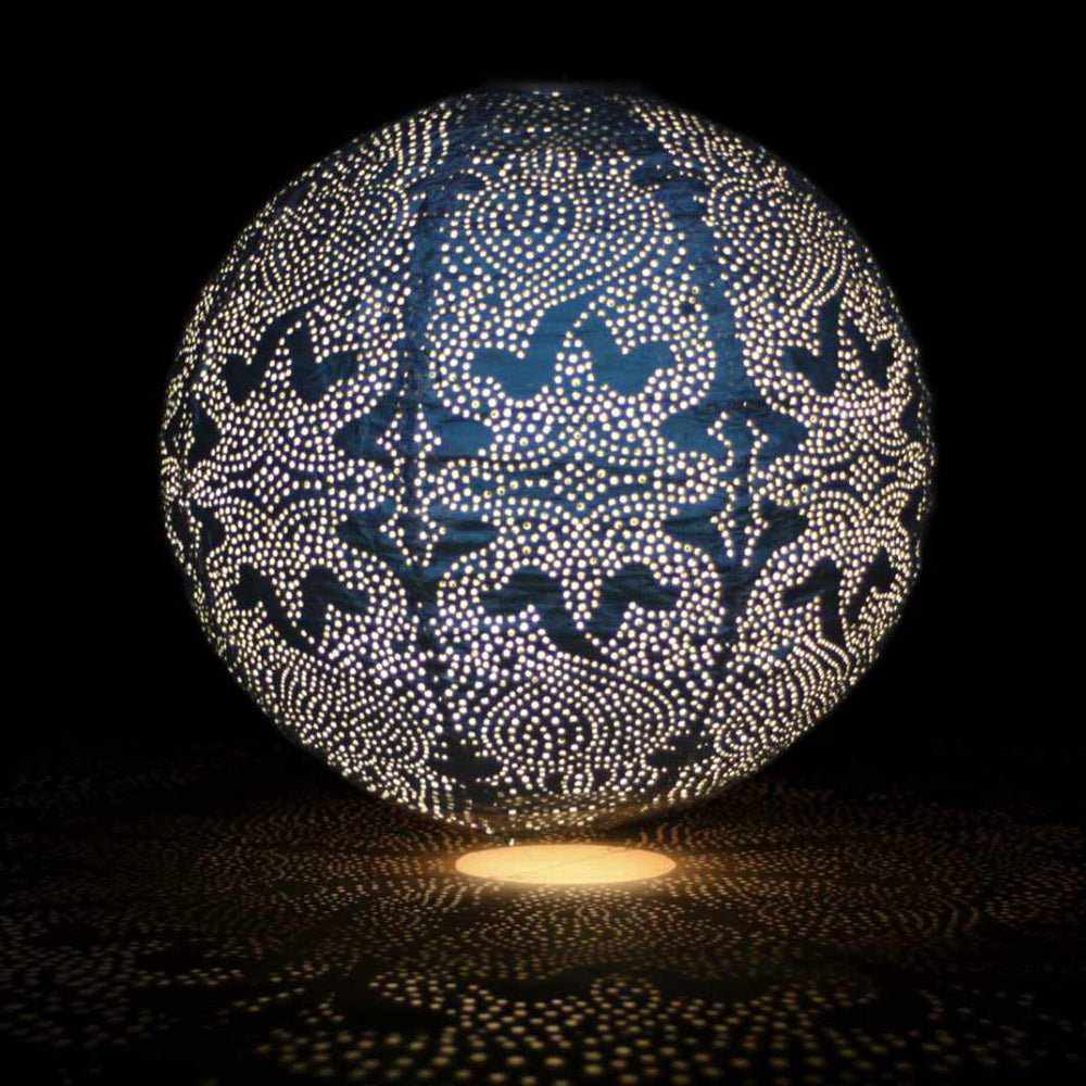 MosaicLume - Lampe Sphère Ornée au Design Découpé Complexe