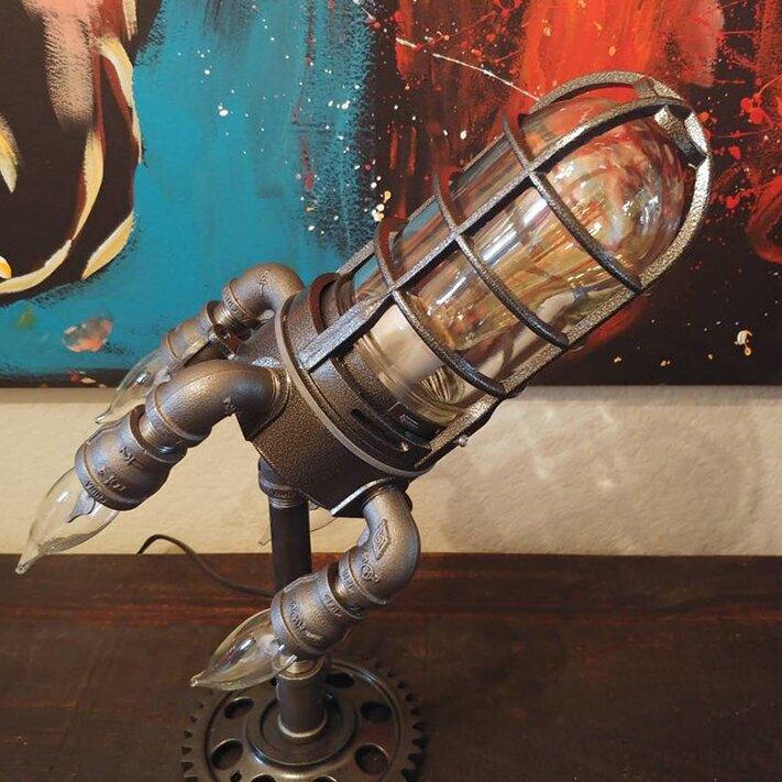 Steampunk - lampe fusée