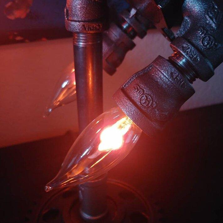 Steampunk - lampe fusée