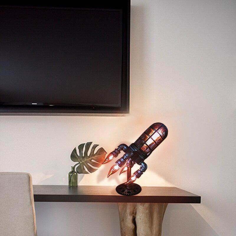 Steampunk - lampe fusée