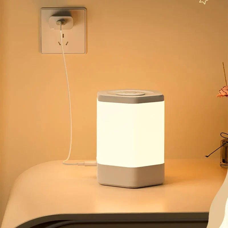 LumiNest – Lampe de table LED minimaliste avec contrôle tactile et lumière réglable