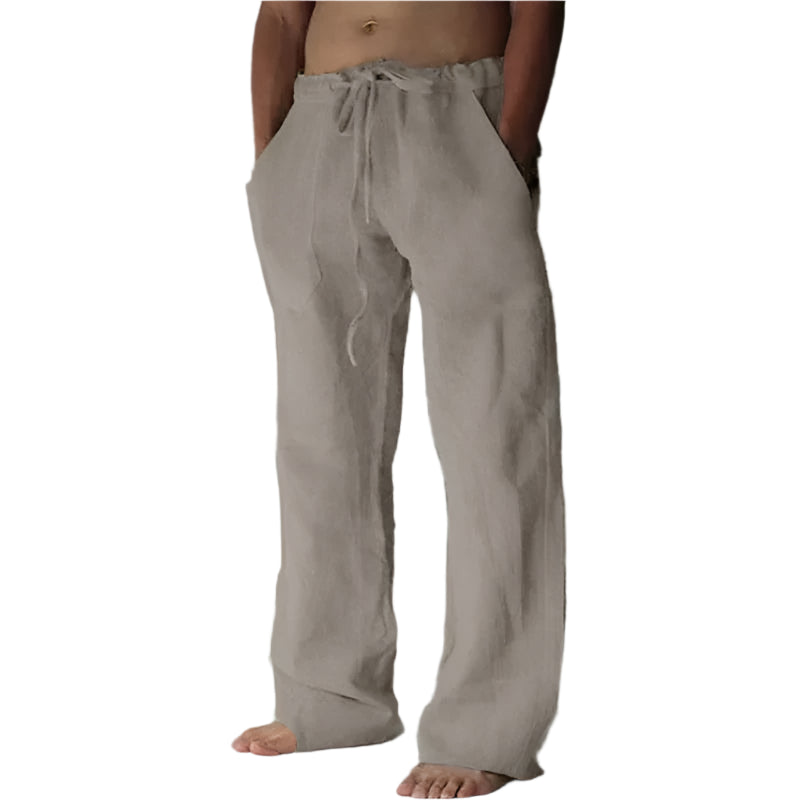Rodulf - Pantalon décontracté à cordon de serrage et poches latérales pour homme