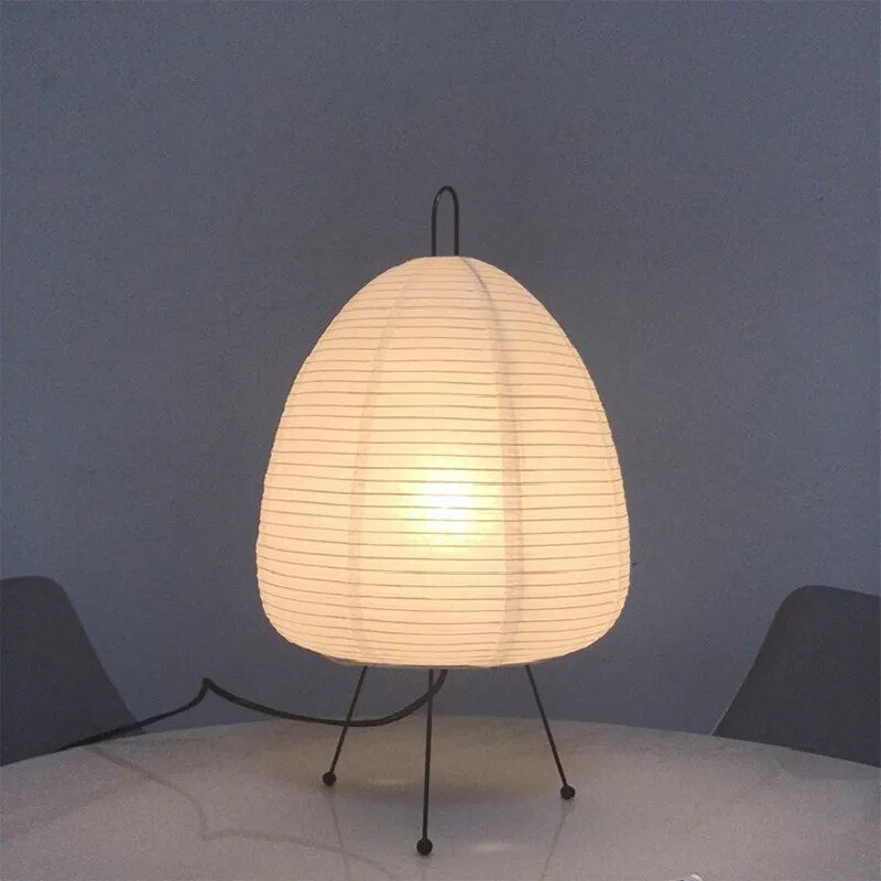 LumiGlow Lampe en papier de riz japonais – Éclairage intérieur élégant