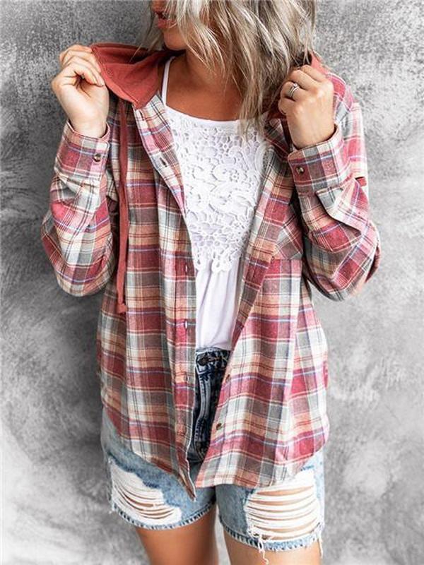 Tendance d'automne® - Pull à capuche inspiré de Layla avec boutons