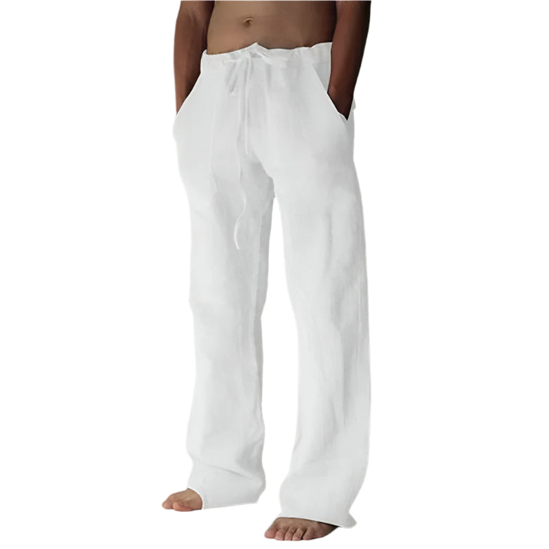 Rodulf - Pantalon décontracté à cordon de serrage et poches latérales pour homme