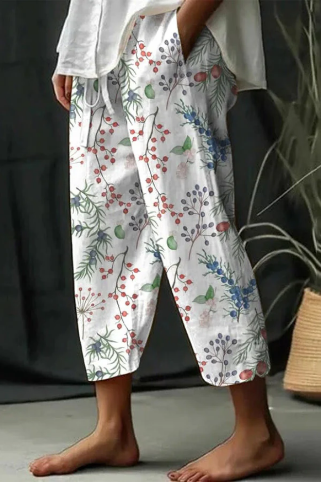 Eliza - Pantalon large imprimé et confortable