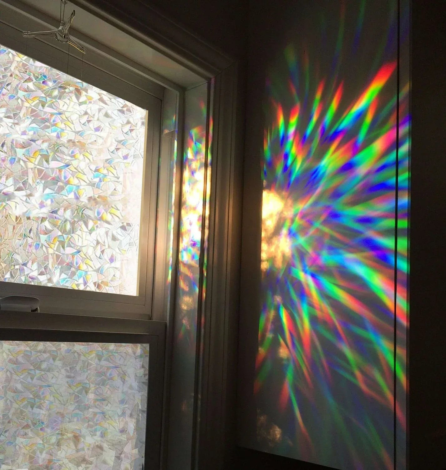 CrystalView - Film de confidentialité pour fenêtre arc-en-ciel