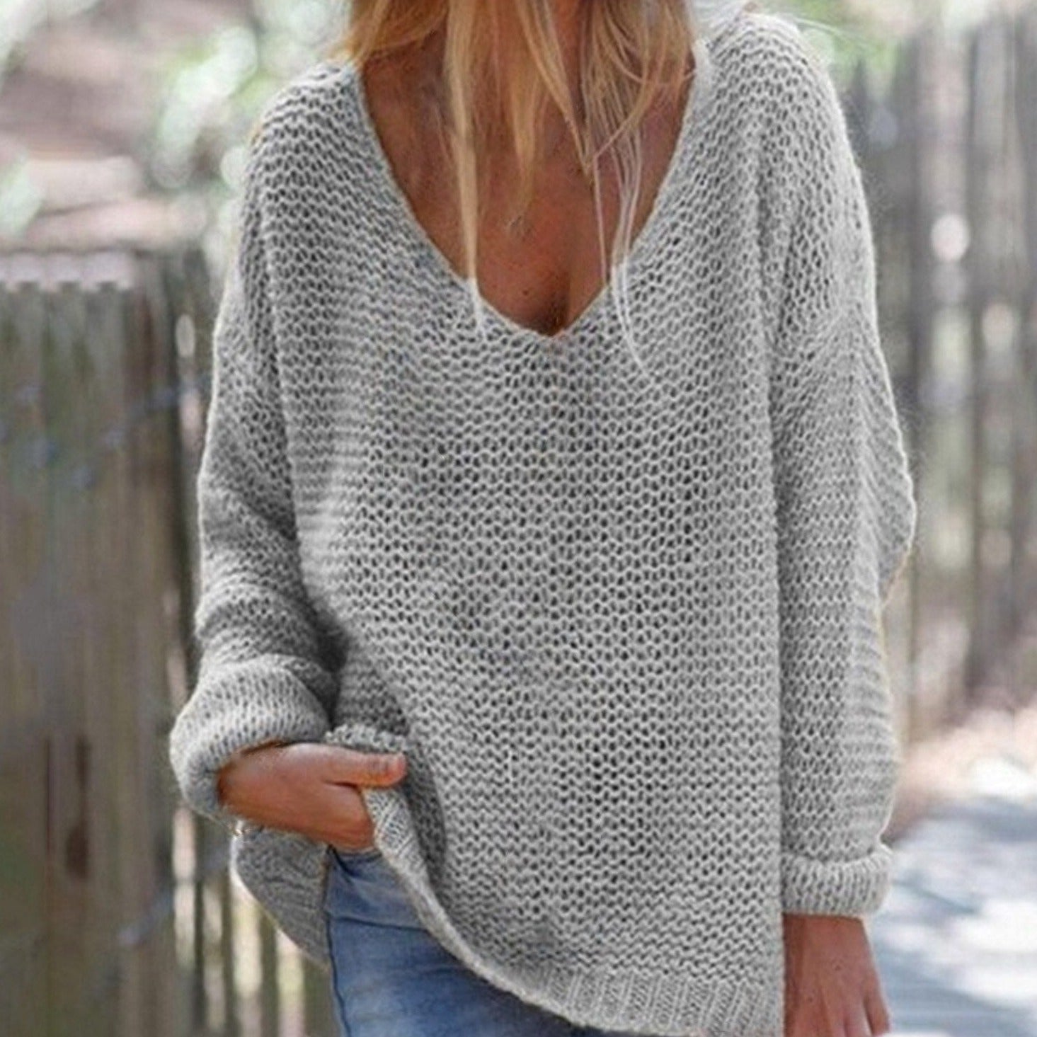 Chic | Haut en tricot à manches longues élégant