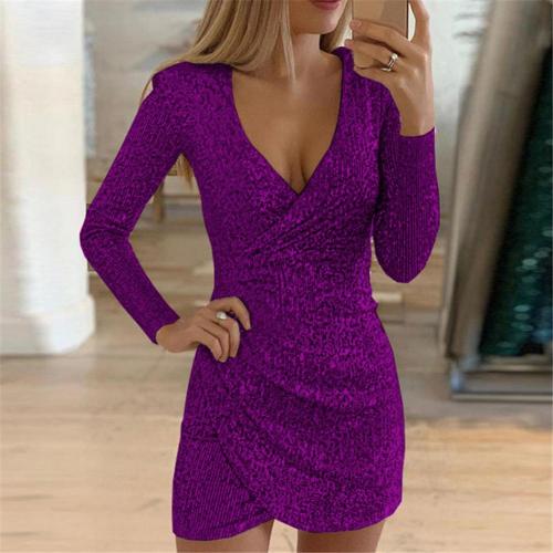 Robe Femme Caroline Paillettes Wrap