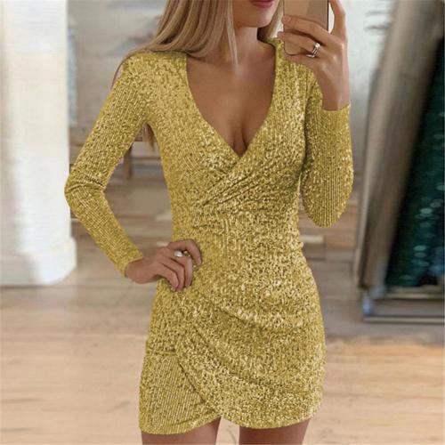 Robe Femme Caroline Paillettes Wrap