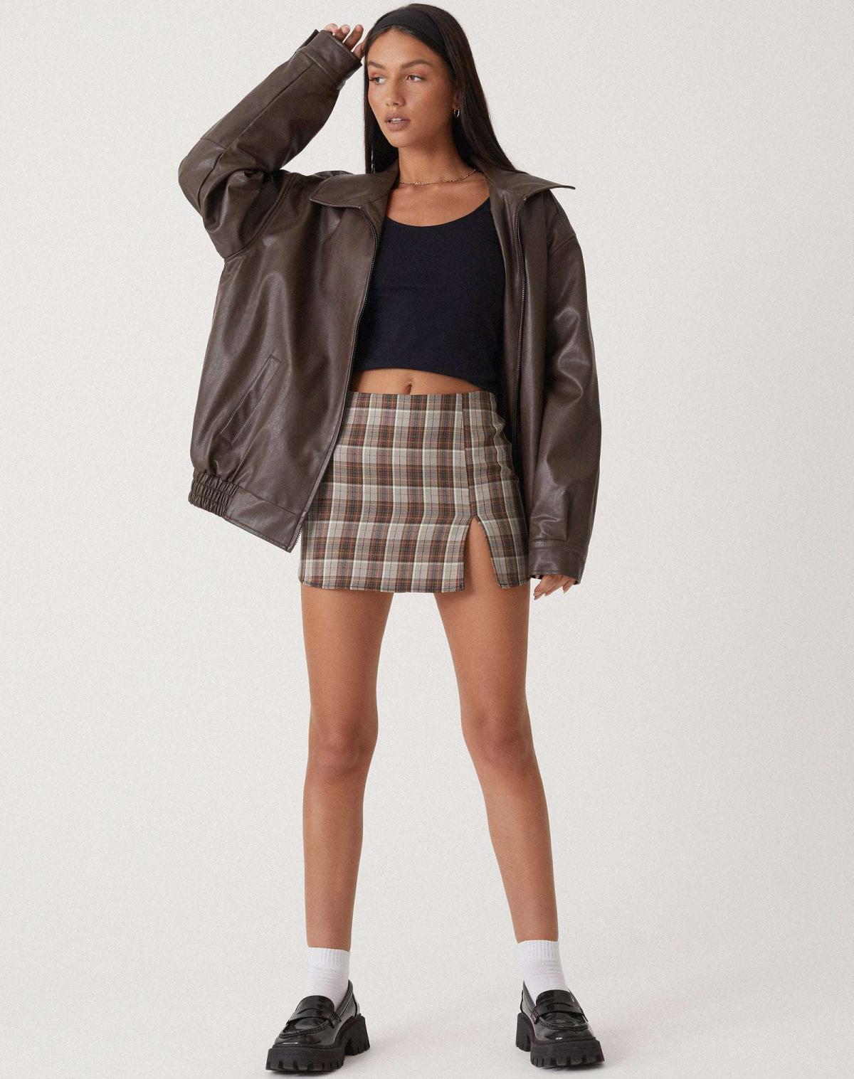 Clara - Veste zippée avec col en forme de trompette