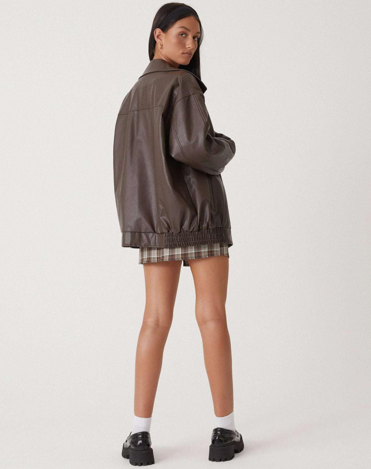 Clara - Veste zippée avec col en forme de trompette
